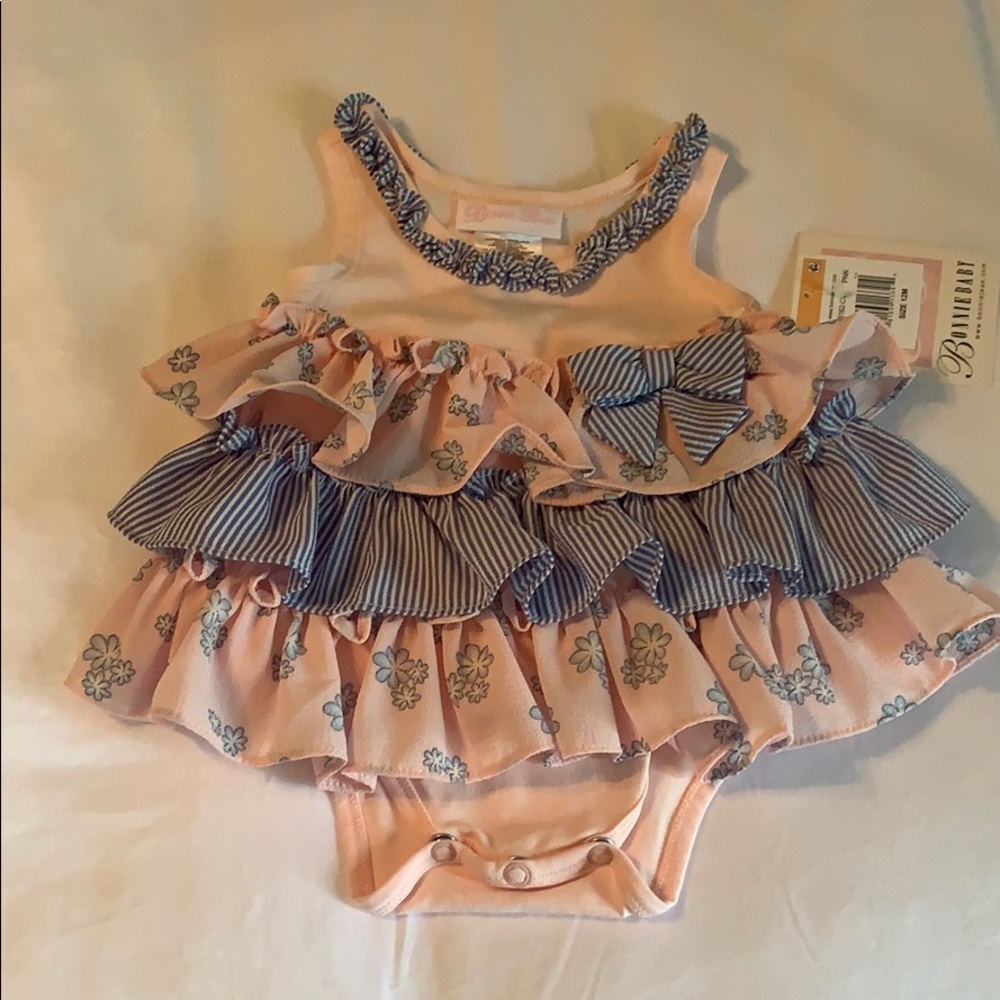 Baby ruffle onesie NWT
